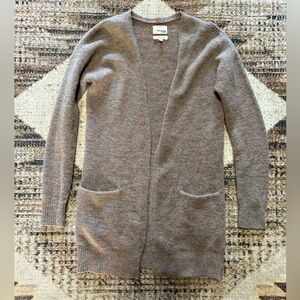 Aritzia Wilfred Yarn Made In Italy Open Cardigan Wool Linen Blend XXS